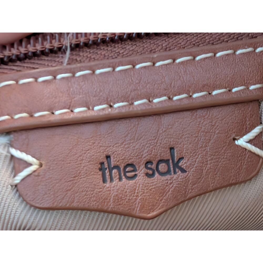 The Sak Ashland Leather Crossbody - Sage Green & Brown Two-Tone - Picture 8 of 9